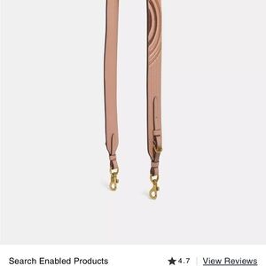 NWT Coach Purse Tote Bag Strap/Colorblock Art Deco Quilting, Gold, Adjustable